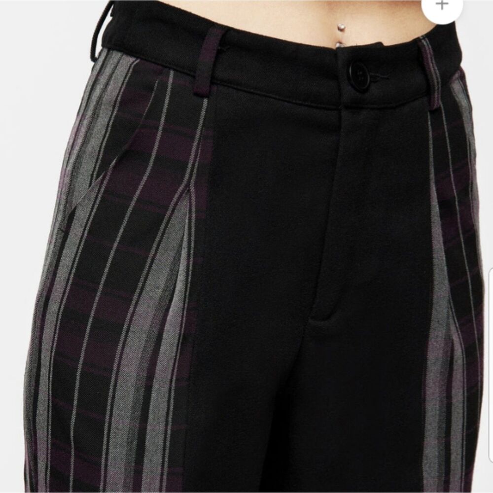 Disturbia Gambit Spliced Check Tapered Trouser - Picture 3 of 13